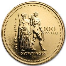 1976 Canada 1/4 oz oro $ 100