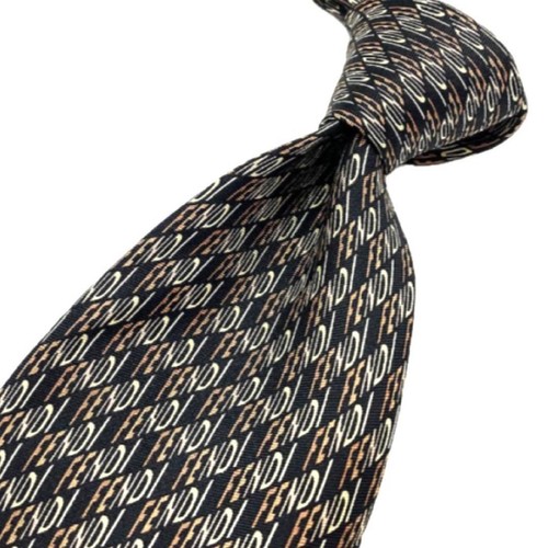Cravatta fendi seta - seta, nera