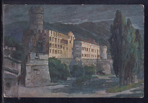 Cartolina trento castello del - trento,