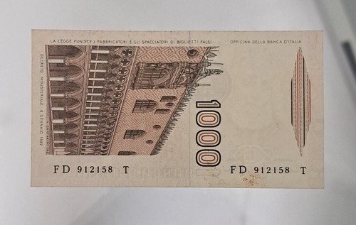 1000 lire marco polo serie - 1000, fd