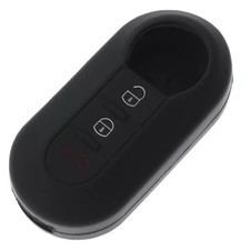 ✅COPRI CHIAVE GUSCIO COVER IN SILICONE NERA PER FIAT 500XL PUNTO BRAVO PANDA **