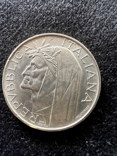 Pièce monnaie argent dante - pièce,