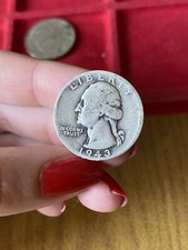 MONETA USA STATI UNITI WASHINGTON QUARTER DOLLAR 1/4 DOLLARO 1943 ARGENTO TT