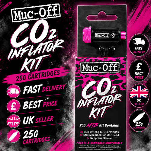 Muc off co2 mtb gonfiatore - co2,