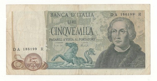 5000 lire colombo - 5000, tipo