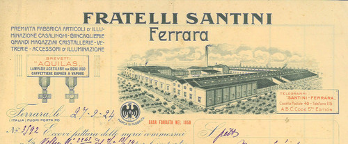 Fattura int fratelli - fratelli, santini
