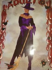 Costume Vestito Carnevale Adulto Strega Donna Taglia Medium M