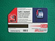 SCHEDA TELEFONICA TELECOM Puntotel - tutti i numeri valore facciale € 3,00 usata
