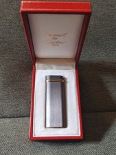 Accendino Le Must De Cartier Acciaio e Oro Anni 80