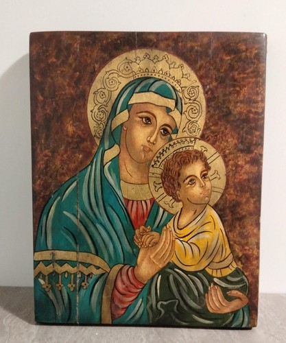 Icona madre dio con - madre,
