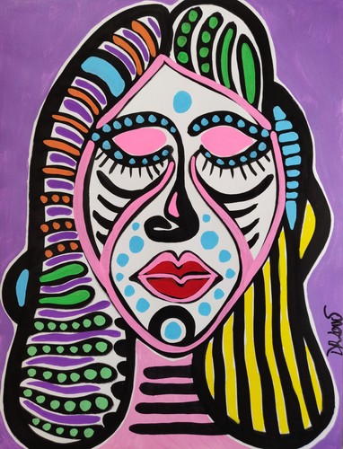 Love viso donna - viso, basquiat
