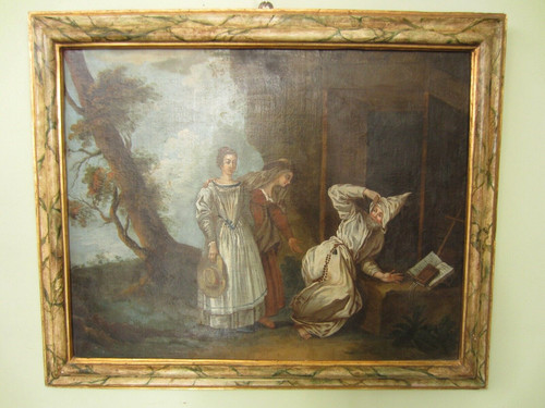 Quadro pittura antica olio - olio, su