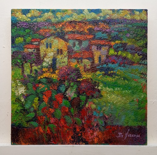 Dipinto olio paesaggio - olio,