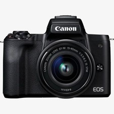 Canon EOS M50 Camera con Obettivo EF-M 15-45 mm - Nera