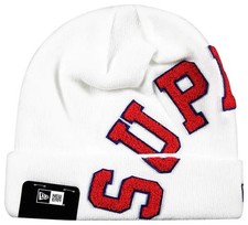 SUPREME - New Era Big Arc Beanie FW20 White Cappello invernale Bianco Rarissimo