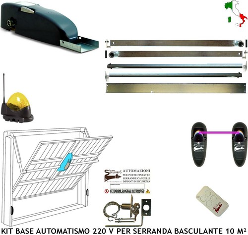 Serranda basculante kit - serranda, base
