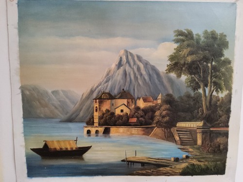 Paesaggio dipinto quadro - dipinto,