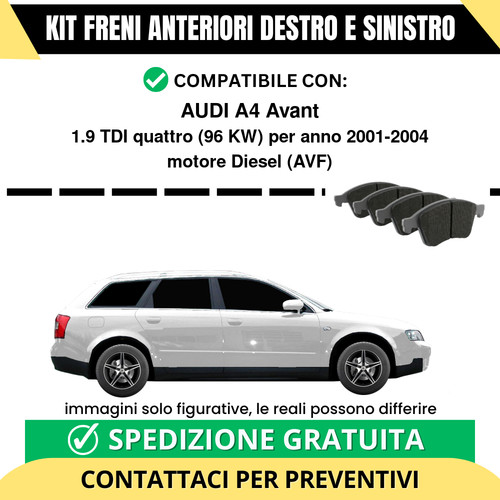 Pastiglie freno anteriori per - anteriori,
