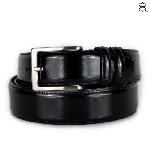 Cintura nera uomo - elegante, per
