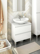 Mobile Sottolavabo Toutle, Mobiletto Da Bagno, Contenitore Porta Lavabo, Armadio