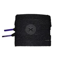 Mr Lacy Flatties Punte Colorate - Laccio per scarpe nero e viola (130 cm lunghezza 10 mm larghezza)