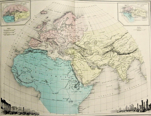 1903c geografical map mondo - map:il,