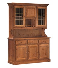 CRISTALLIERA 3 PORTE IN PINO