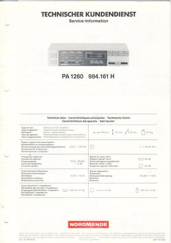Nordmende 1260 984 161 - pa, 984.161