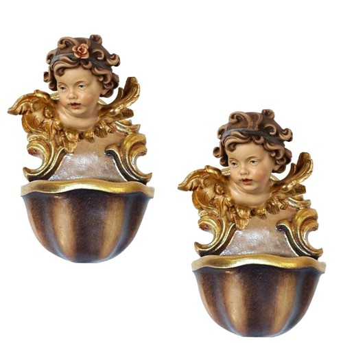 Coppia acquasantiere con testa - coppia,