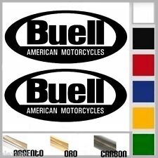 coppia adesivi sticker  decal BUELL logo prespaziato auto,moto,casco14cm