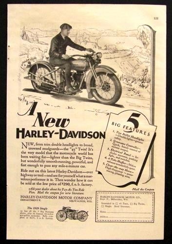 Harley davidson twin - twin, 1929