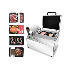 Macchina confezionatrice manuale sottovuoto per alimenti carne fresca vassoio per alimenti sigillatrice