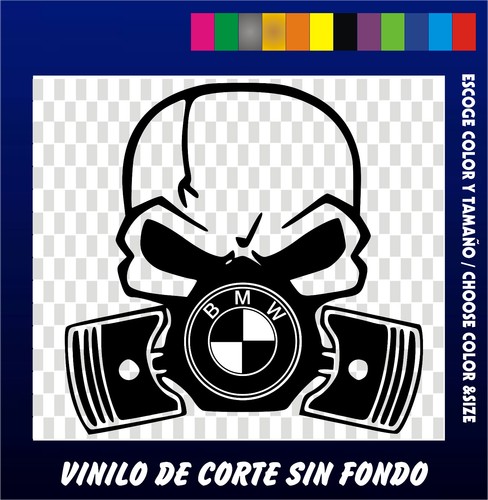 Pegatina vinilo calavera - vinilo,