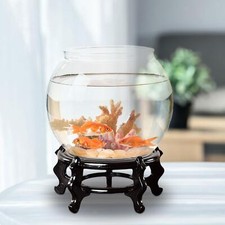 Espositore cinese per acquario, supporto per piante in legno per la