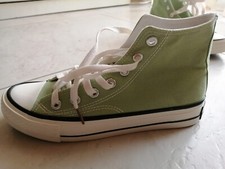sneakers donna tela canvas verde chiaro donna tipo converse