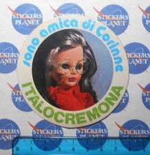 ADESIVO STICKER VINTAGE AUTOCOLLANT AUFKLEBER ITALOCREMONA BAMBOLA CORINNE
