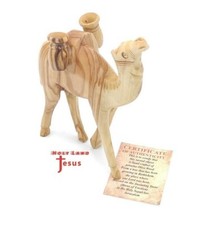 Cammello in legno di ulivo con