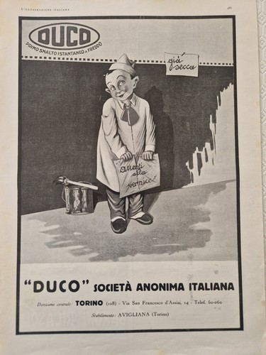 1930 pubblicita advert duco - 1930, pubblicita'