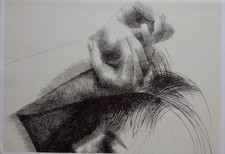 Emilio Greco - Memoria d'amore, particolare - litografia, 1969