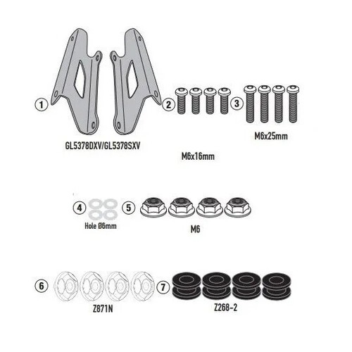 Givi kit attacchi supporti per - supporti,