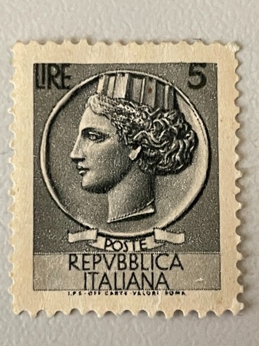 Francobollo lire serie - 5,
