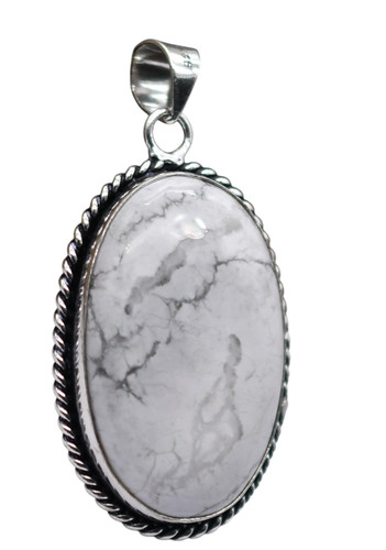 Ciondolo howlite pietra - ciondolo,