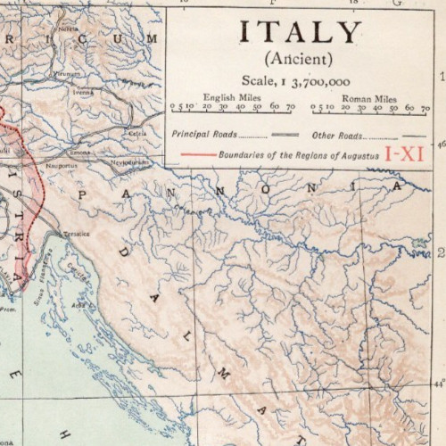 Ancient italy map roman roads - ancient,