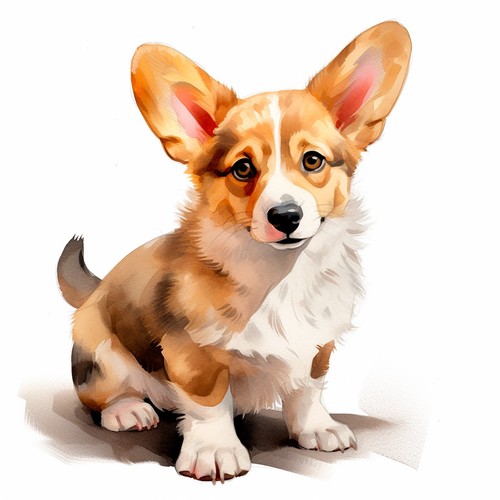 Adesivo murale adesivo corgi