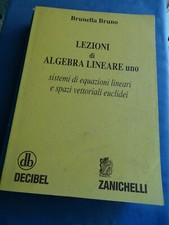BRUNO-LEZIONI ALGEBRA LINEARE UNO-SISTEMI EQUAZIONI LINEARI-SPAZI VETTORALI....