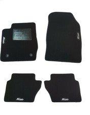 TAPPETI AUTO IN MOQUETTE SU MISURA 4 LOGHI 2 FIX PER FIESTA RESTYLING 2013>2017