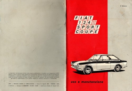 Fiat 124 coupè - , prima