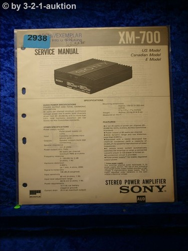 Sony service manual 700 - sony,