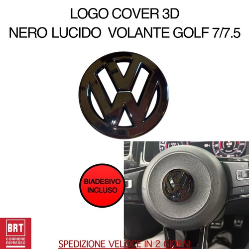 Logo volkswagen nero lucido - logo,