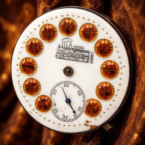 Antico orologio da tasca - 🚂,
